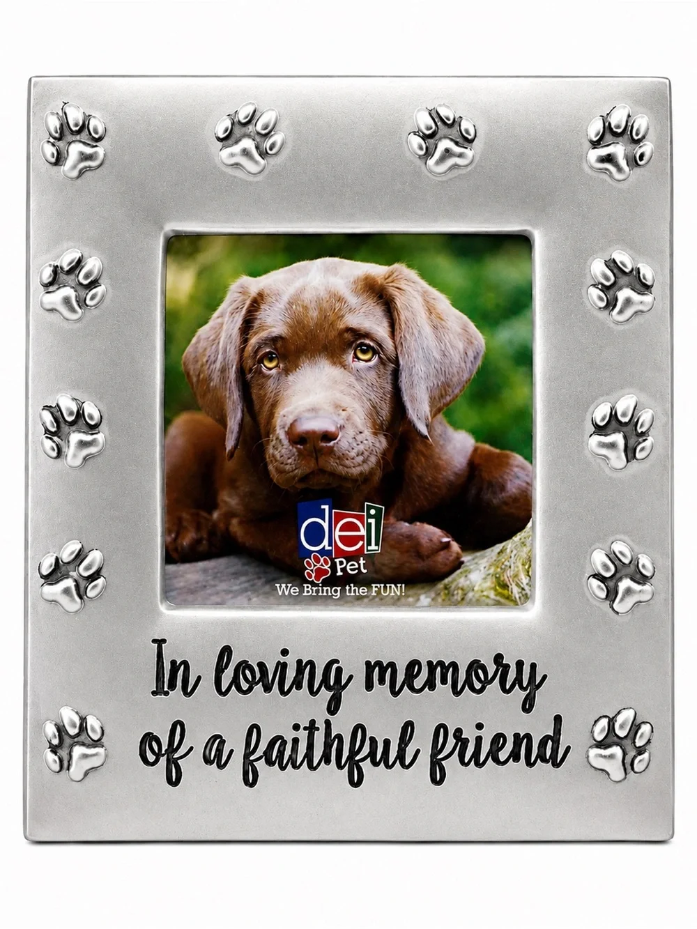 Pet Memorial Picture Frame “In Loving Memory of a Faithful Friend”